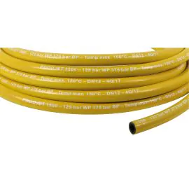 LOW PRESSURE HOSE, YELLOW, FOODJET FOOD HOSE, 125 BAR, PER METRE