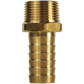 HOSE TAIL BRASS 1/2" TAPERED MALE-19mm
