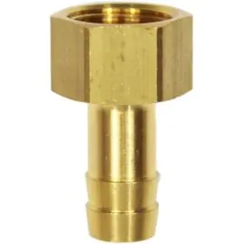 HOSE TAIL BRASS FEMALE-1/4" F X 6mm