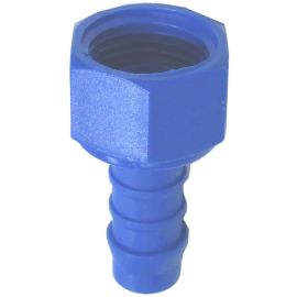 HOSE TAIL PLASTIC TAPERED FEMALE-3/4" F X 10mm