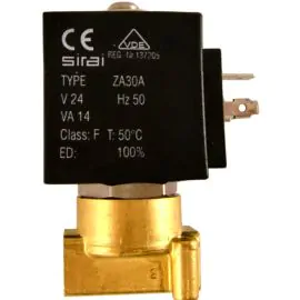 SOLENOID VALVE SS 1/4" 24V