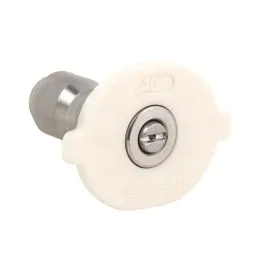 a white quick release nozzle