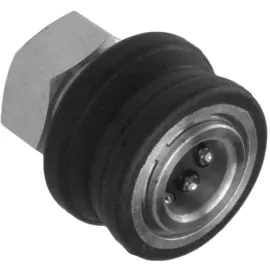 A 1/4" female mini quick release coupling.