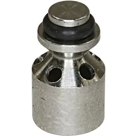 A high pressure orifice plate injector valve piston.