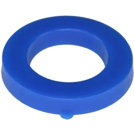 A blue coupling plug seal.