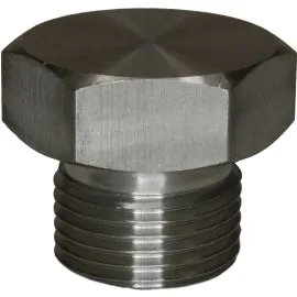 MALE PLUG WITH RIM-1/4"