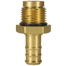 HOSE TAIL BRASS 1/2" MALE, 12mm, WITH SWIVEL