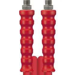 A red high pressure hose