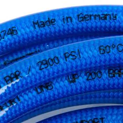 HIGH PRESSURE HOSE, BLUE, CARWASH COMFORT, 200 BAR, PER METRE