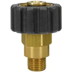 FEMALE TO MALE QUICK SCREW COUPLING ADAPTOR ST40-M22 F to 3/8"M