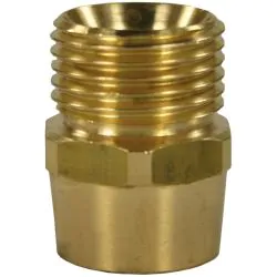 FEMALE TO MALE BRASS QUICK SCREW NIPPLE ADAPTOR-M22 M to 1/4"F (29mm)