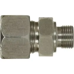 MALE STUD COUPLING, STAINLESS STEEL