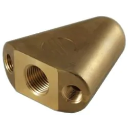 BRASS FLOUNDER SEWER NOZZLE 1/2"F INLET 