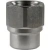 FEMALE TO FEMALE STAINLESS STEEL SOCKET ADAPTOR-1/4"F to 3/8"F - 0