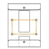 WALL HOLDER INOX FOR MOTOR PUMP UNITS    - 1