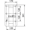 CAR WASH BOOM 3000mm, Wall mounted. - 1