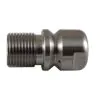 STAINLESS STEEL 1/2"M 08 SEWER NOZZLE WITH 3 REAR FACING JETS - 1