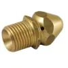 BRASS 035 1/4"M SEWER NOZZLE WITH 3 REAR FACING JETS - 0