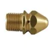 BRASS 035 1/4"M SEWER NOZZLE WITH 3 REAR FACING JETS - 1