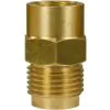 FEMALE TO MALE BRASS QUICK SCREW NIPPLE COUPLING ADAPTOR ST241-3/8"F to 1/2"M - 0