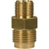 MALE TO MALE BRASS QUICK SCREW NIPPLE COUPLING ADAPTOR ST241-1/4"M to 1/2"M - 0