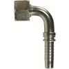Swept 90° Crimp Nipple to suit DN6 hose x 1/4"F thread and 60° cone. - 0