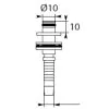 CRIMP NIPPLE & DISC DN6 10MM (OD 10) - 1