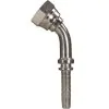 Swept 45° Crimp Nipple to suit DN8 hose x M18 F thread and 60° cone. - 0