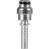 Crimp Nipple to suit DN10 hose with 14mm nose, for use with threaded Quick Screw Nuts - 1