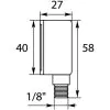 PRESSURE GAUGE 0-16 BAR 1/8"M BOTTOM INLET - 1