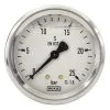 PRESSURE GAUGE 0-25 BAR 63MM 1/4"M BACK ENTRY - 0