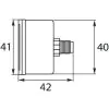 PRESSURE GAUGE 0-250 BAR 40MM WITH REAR ENTRY - 0