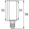 PRESSURE GAUGE 0-250 BAR WITH BOTTOM ENTRY - 0