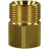 FEMALE TO MALE BRASS QUICK SCREW NIPPLE ADAPTOR-M22 M to 3/8"F (29mm) - 0