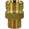 MALE TO MALE BRASS QUICK SCREW NIPPLE ADAPTOR-M22 M to 1/4"M (29mm) - 0