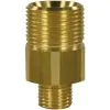 MALE TO MALE BRASS QUICK SCREW NIPPLE ADAPTOR-M22 M to 3/8"M (40mm) - 0