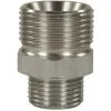 MALE TO MALE STAINLESS STEEL QUICK SCREW NIPPLE ADAPTOR-M22 M to 1/4"M - 0