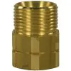 FEMALE TO MALE BRASS QUICK SCREW NIPPLE ADAPTOR-M21 M to 1/4"F - 0