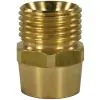 FEMALE TO MALE BRASS QUICK SCREW NIPPLE ADAPTOR-1/4"F to 1/2"M - 0