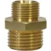 MALE TO MALE BRASS DOUBLE NIPPLE ADAPTOR-3/8"M to 1/2"M - 0