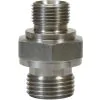 MALE TO MALE STAINLESS STEEL DOUBLE NIPPLE ADAPTOR-1/8"M to 1/4"M - 0