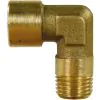 FEMALE TO MALE BRASS ELBOW-1/4"F to 1/4"M - 0