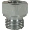 FEMALE TO MALE ZINC PLATED STEEL REDUCTION NIPPLE ADAPTOR-1/2"F to 1"M - 0