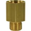 FEMALE TO MALE BRASS REDUCTION EXTENSION NIPPLE ADAPTOR-1/4"F to 3/8"M - 0