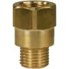 FEMALE TO MALE BRASS EXTENSION NIPPLE ADAPTOR-3/8"F to 3/8"M (29mm high) - 0