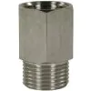 FEMALE TO MALE STAINLESS STEEL EXTENSION NIPPLE ADAPTOR-1/4"F to 1/4"M - 0