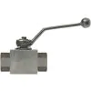 BALL VALVE + LEVER HANDLE 1/4"F x 1/4"F ZINC PLATED STEEL - 1