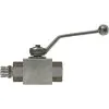 BALL VALVE + LEVER HANDLE 16mm Tube x M22 M ZINC PLATED STEEL - 0