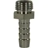 HOSE TAIL STAINLESS STEEL 1/4" MALE-8mm - 0