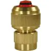 BRASS 1/2" COUPLING WITH NON RETURN VALVE - 0